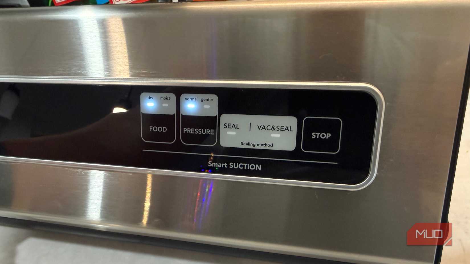 vacuum sealer controls buttons