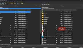 Viewing files on the dual panes of Double Commander