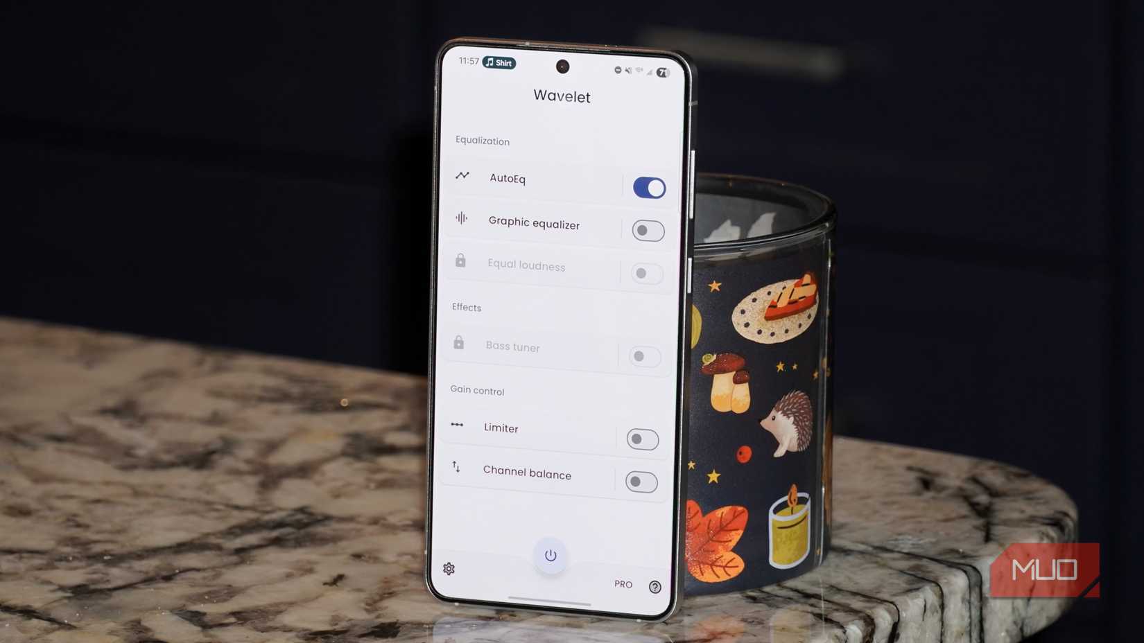 The home page of the Wavelet app on a Samsung Galaxy S25 Edge.