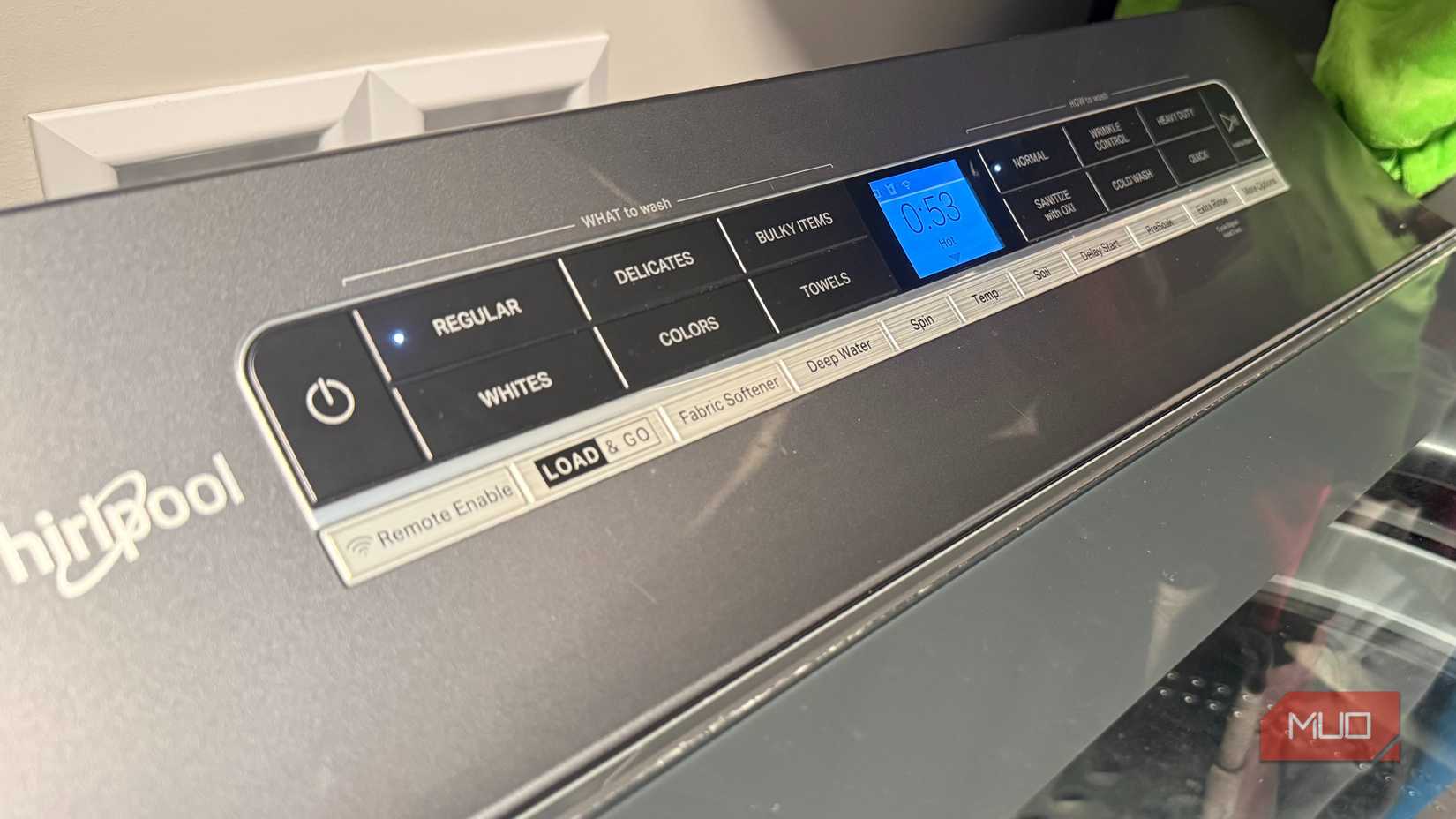 Whirlpool washing machine controls