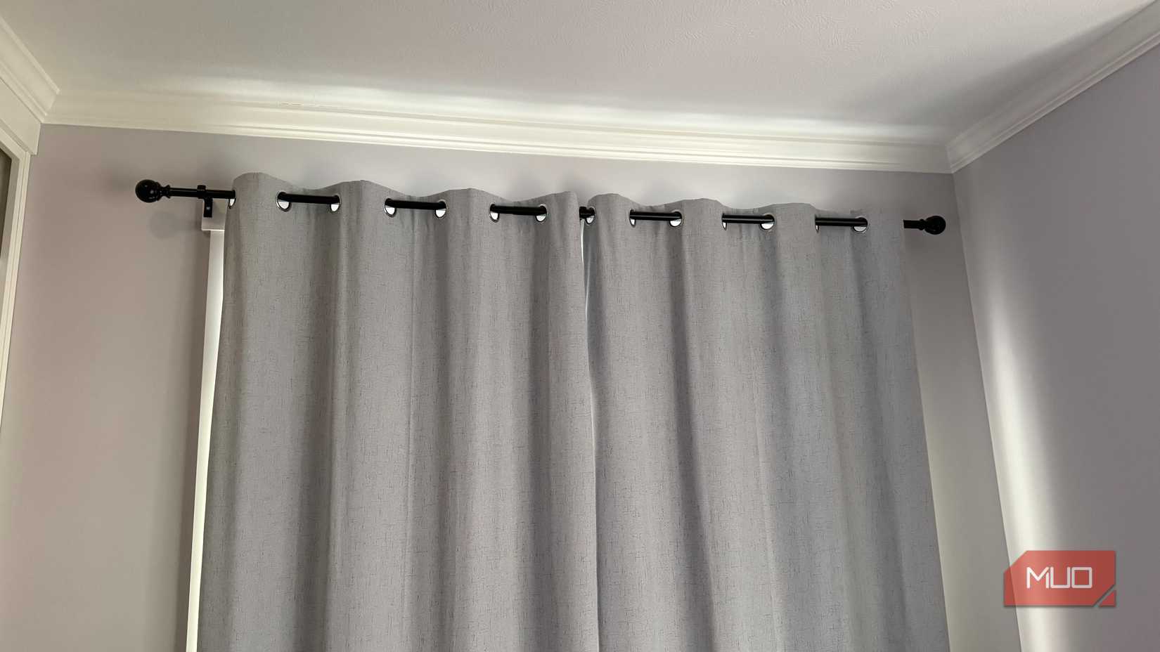 window with curtains closed