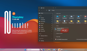 Windows 11 dekstop with Files app in dark mode
