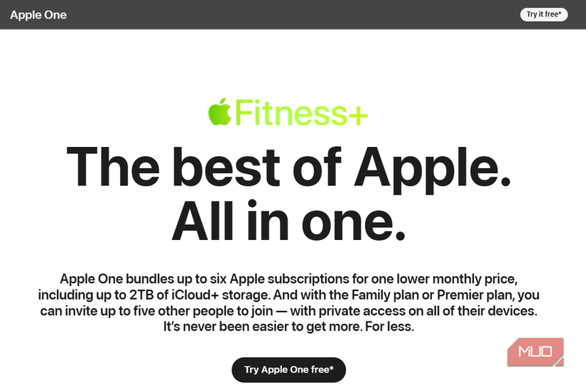 01 Apple One Website