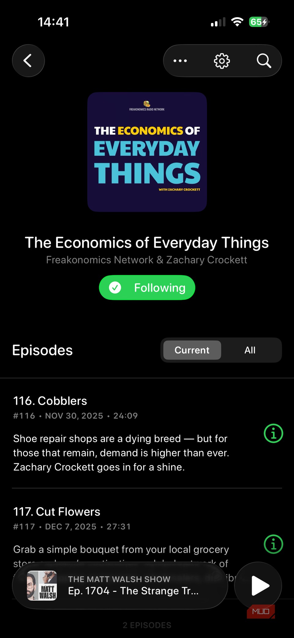 02a Página de podcast nublado