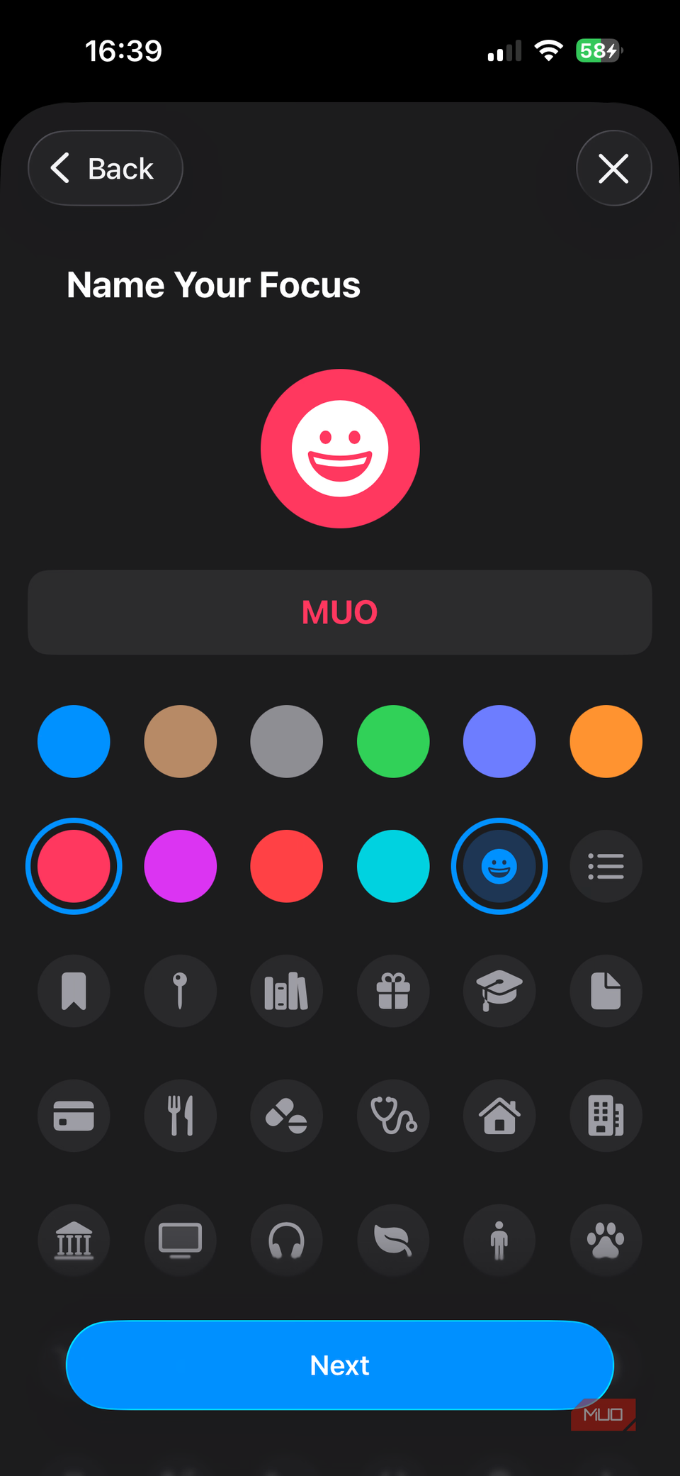 04b iPhone New Focus Icon and Color