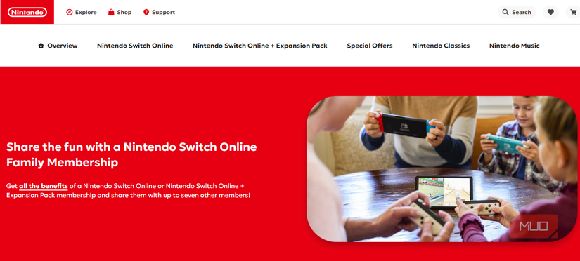 05 Switch Online Family Website