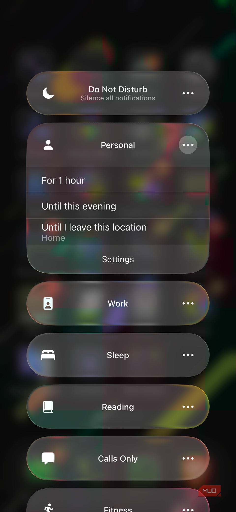 05a iPhone Focus Control Center