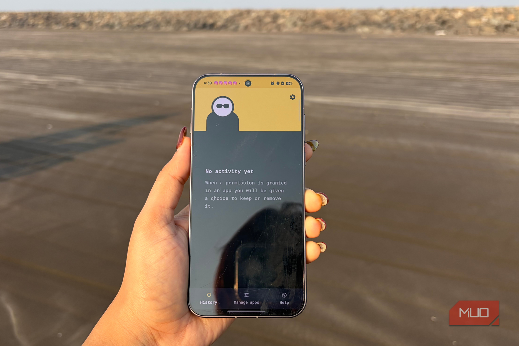 Bouncer app activity on Android phone