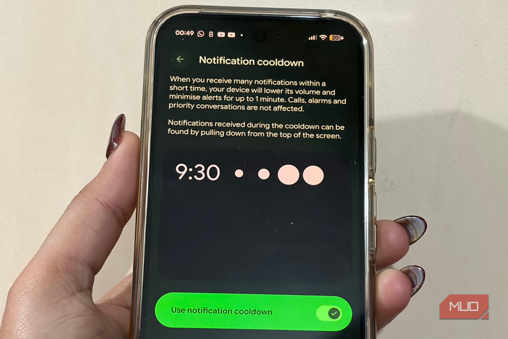 Notifications summary on the Google Pixel 10 Pro