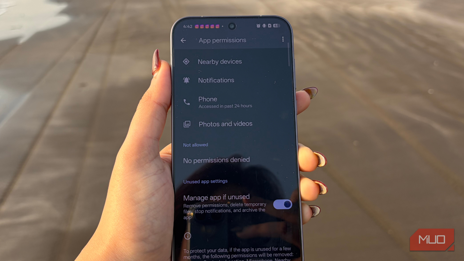 I disabled Android's app hibernation and got instant notifications back
