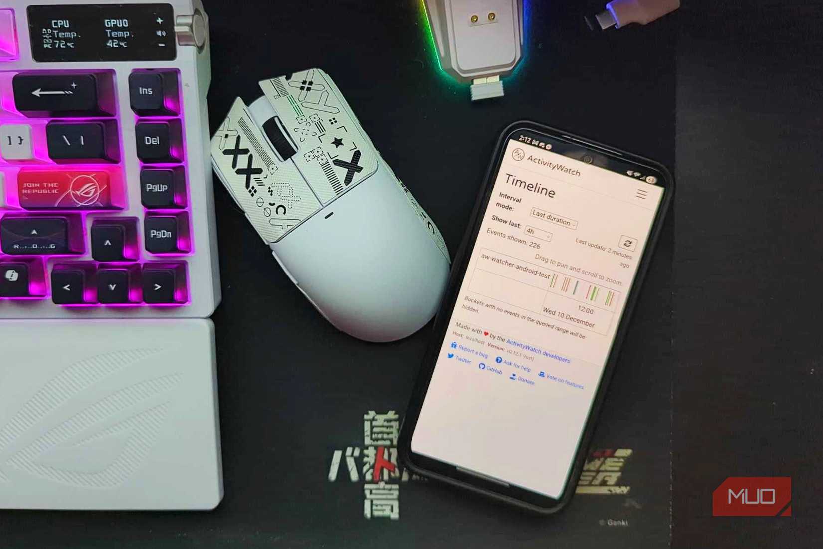 ActivityWatch on Android, available on the Google Play Store