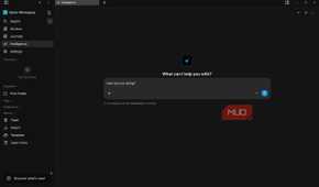 Affine AI assistant page.