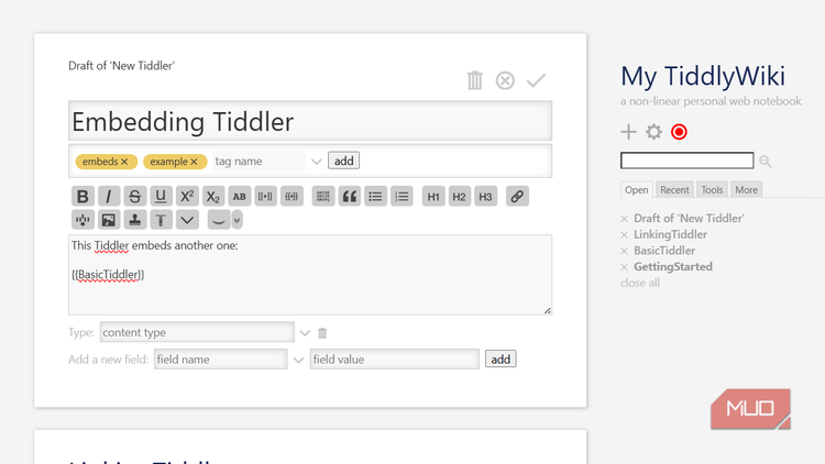 Tiddler Textmap Example I built a personal knowledge base without using Notion or Obsidian