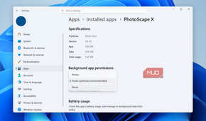 App background permission in Windows
