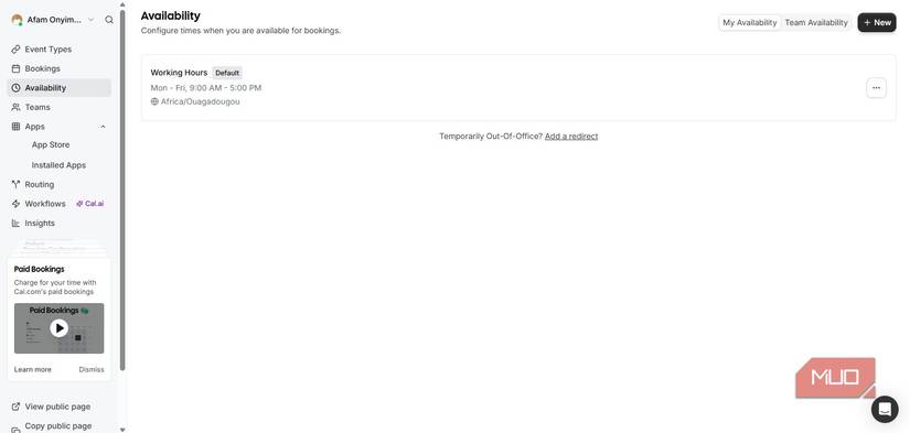 Disponibilidad en Cal