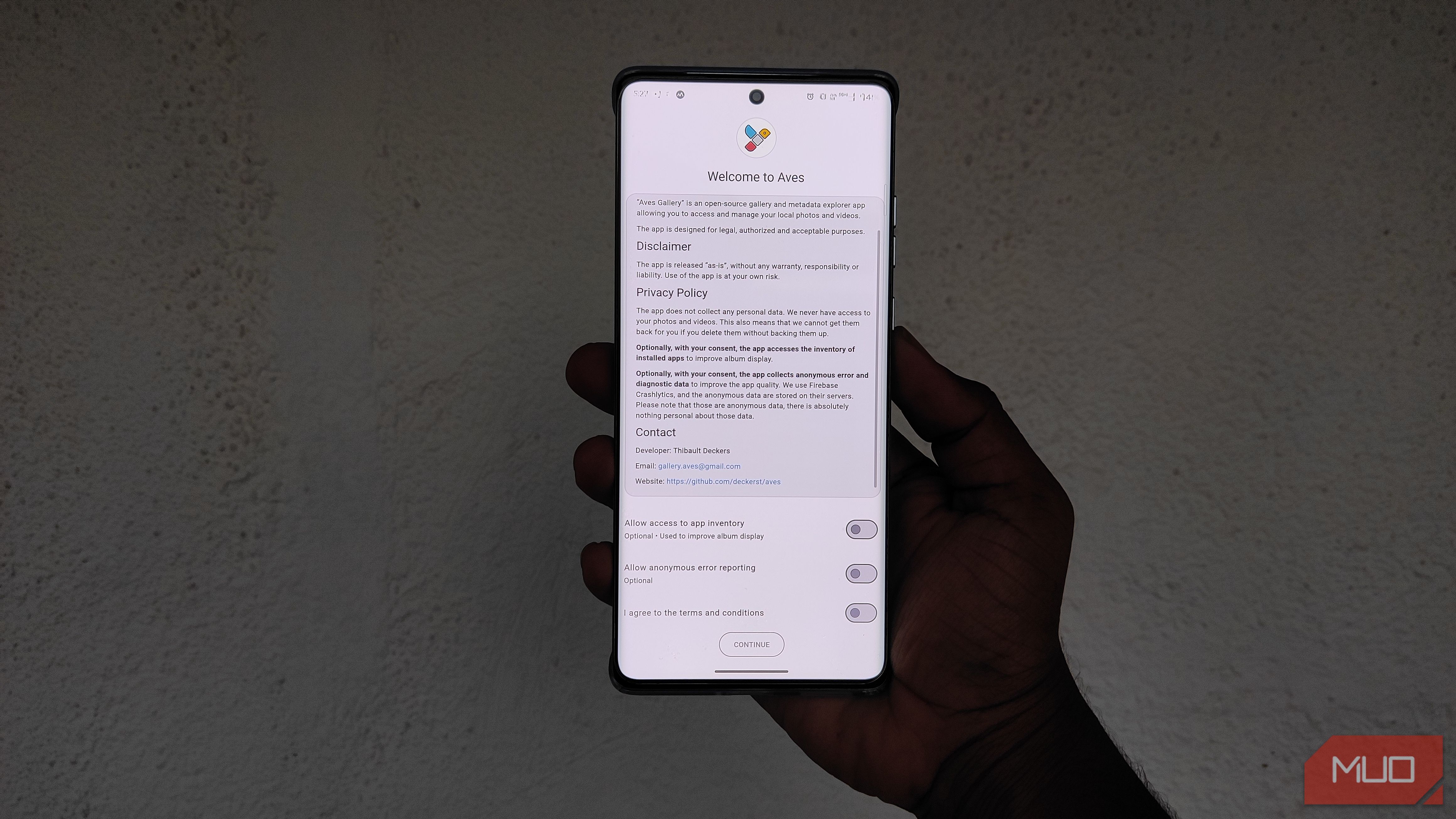 Aves-gallery-privacy-request-page