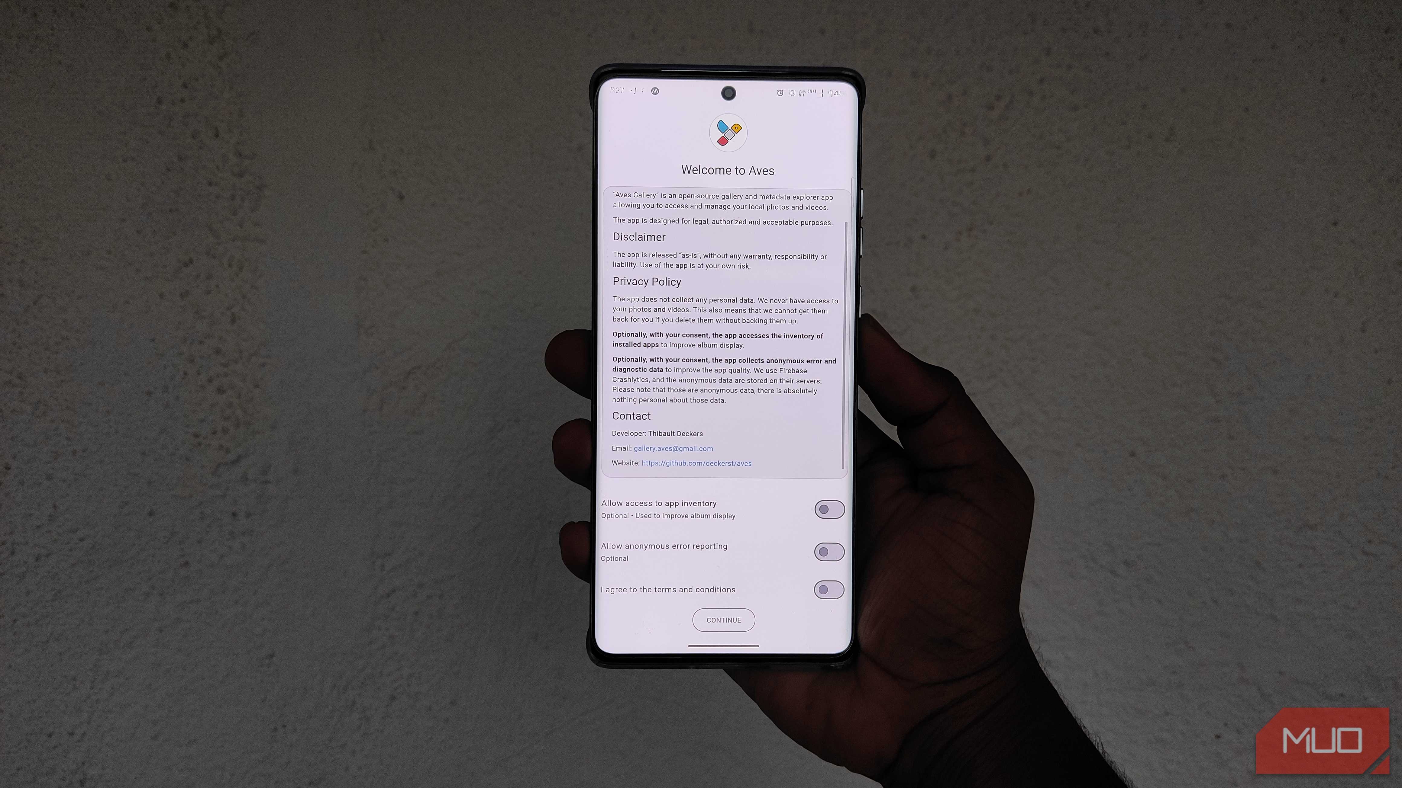 Aves-gallery-privacy-request-page