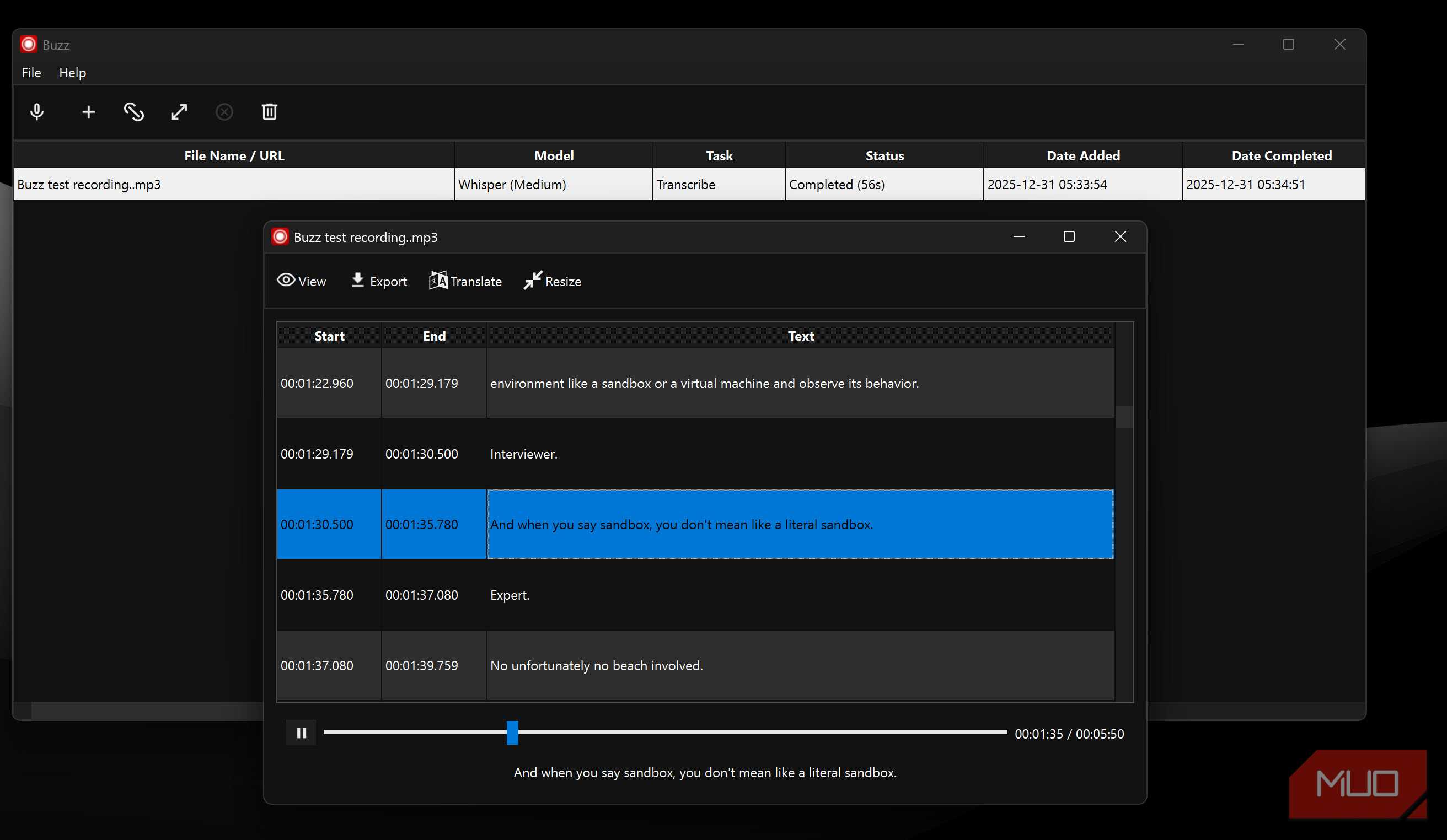 I transcribed hours of interviews offline using this open-source tool