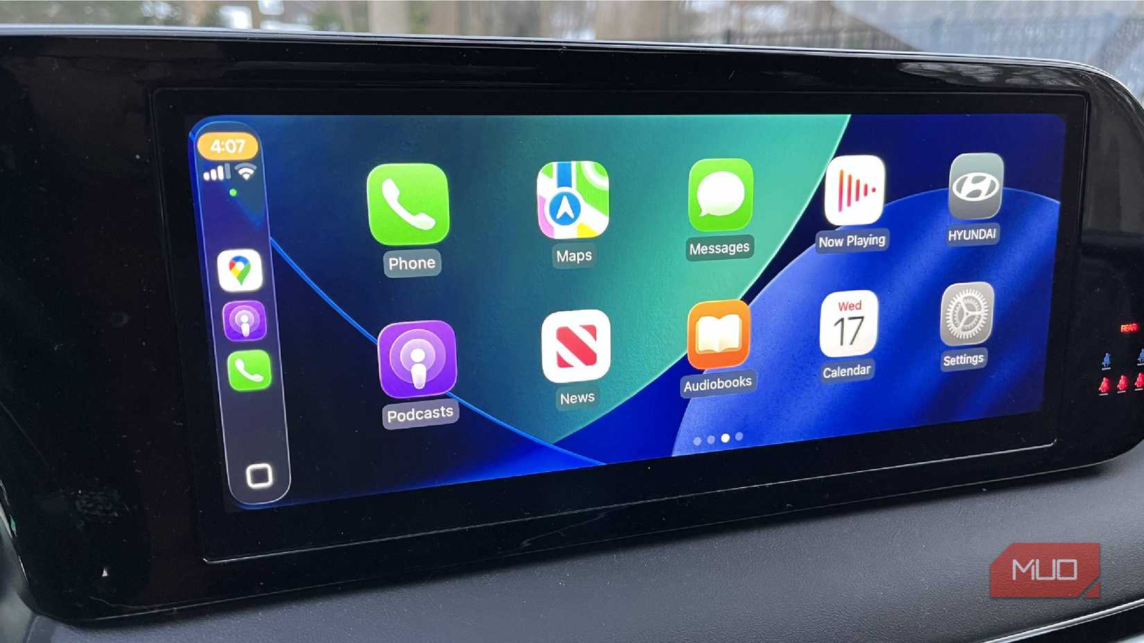 Apps being shown on an Apple Carplay screen