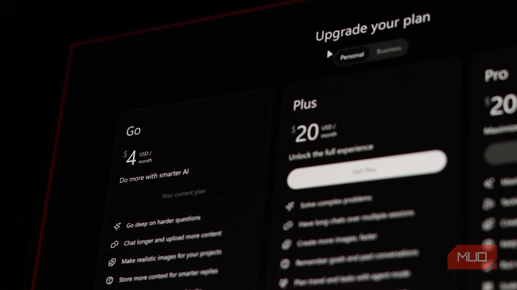 ChatGPT Go price comparions.