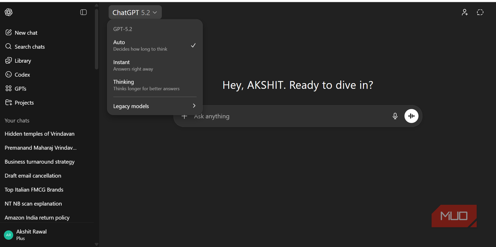 ChatGPT Plus subscription