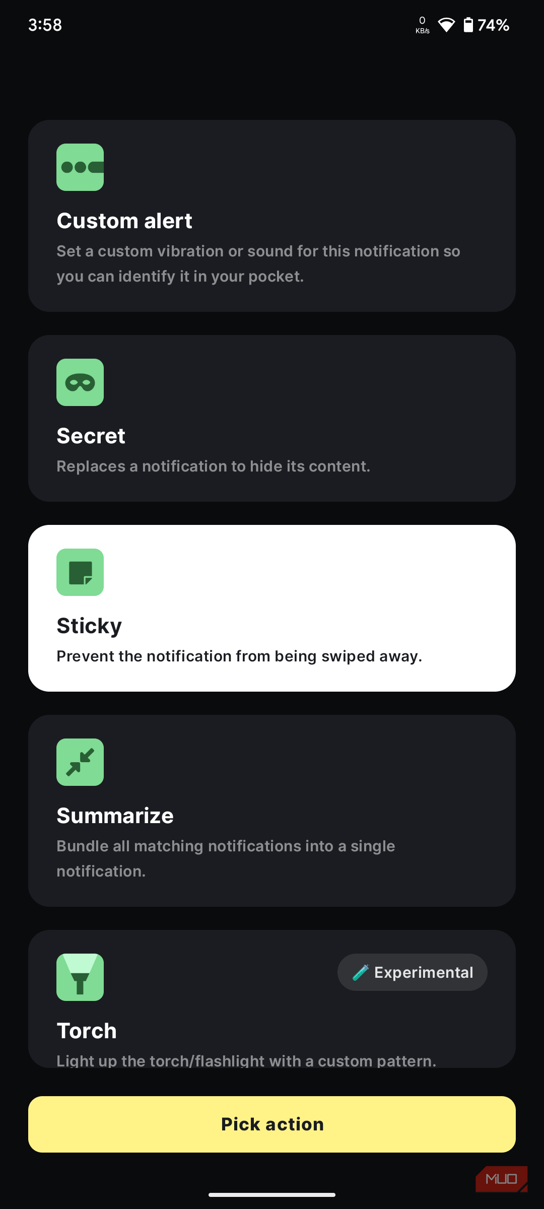 Chose rule apply filter in Buzzkill.
