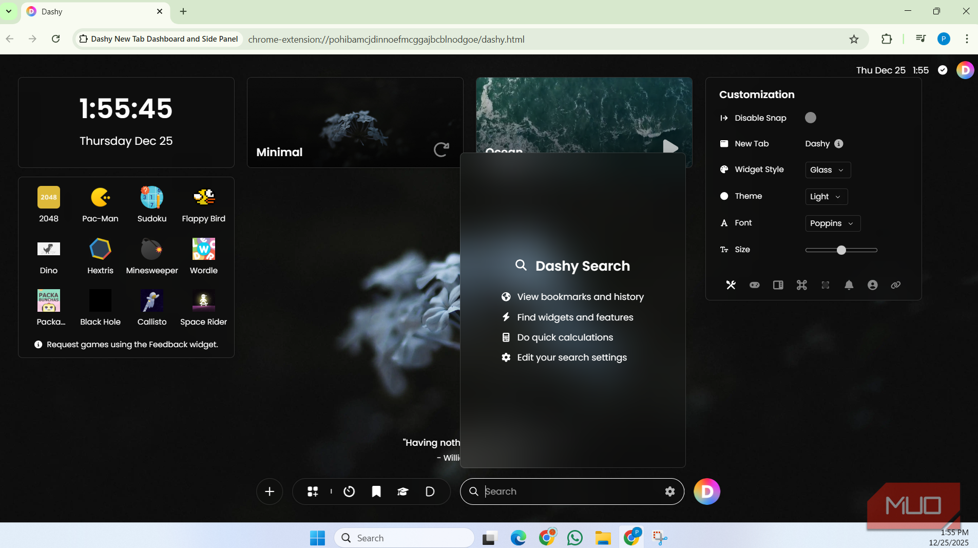 I replaced Chrome’s new tab page with this dashboard and I’m never ...