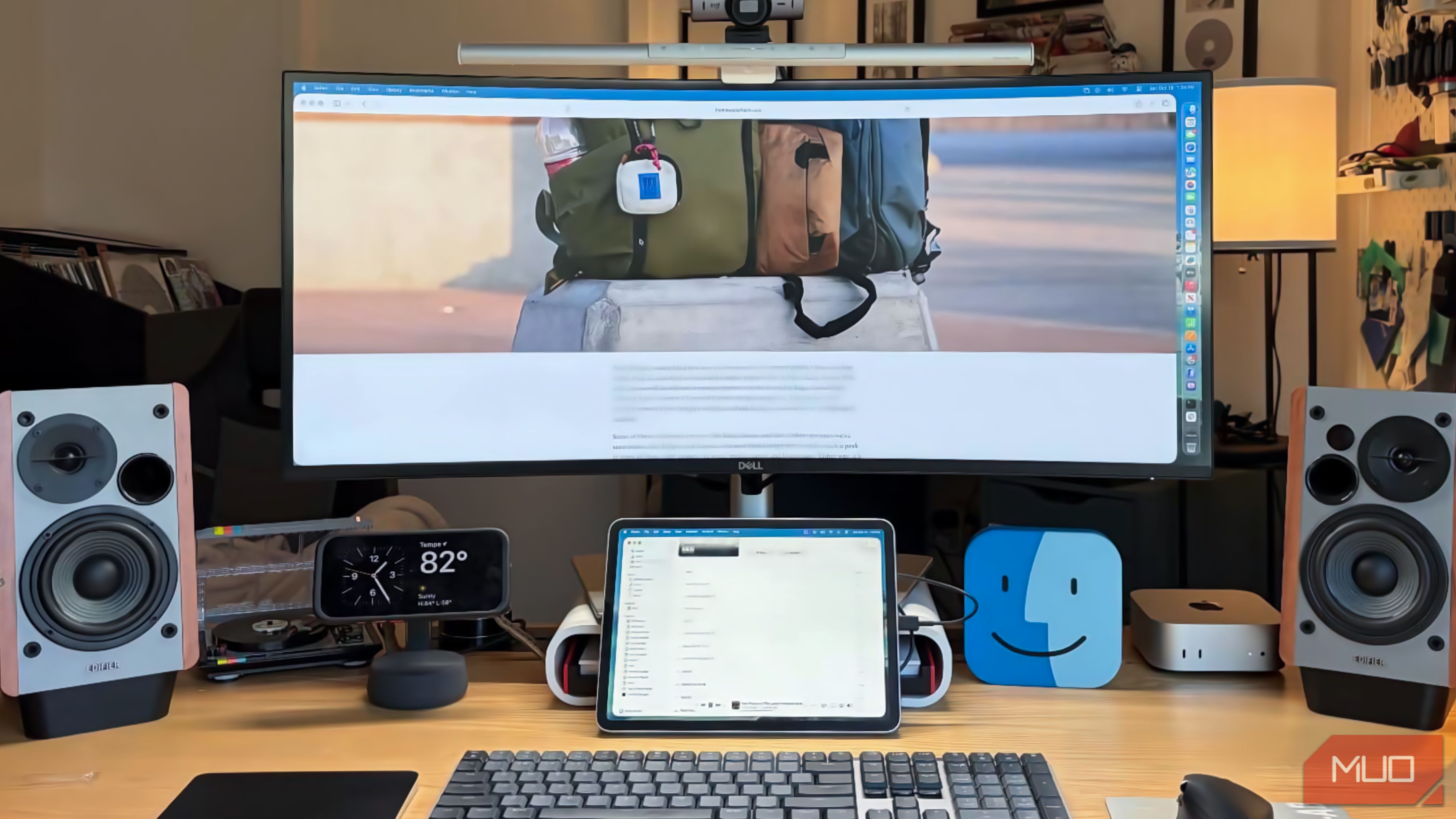 The ultrawide monitor in my desk setup. 