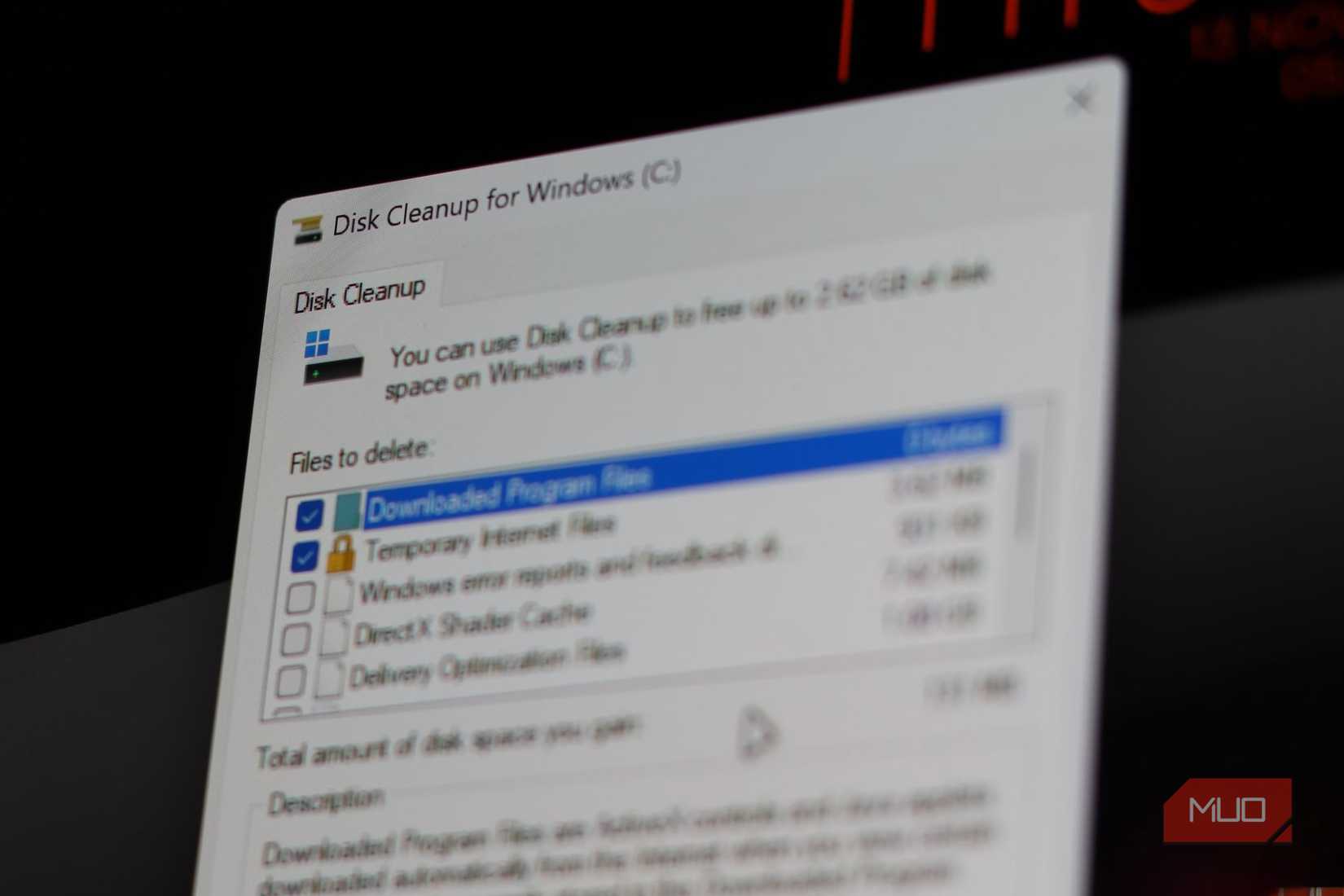 Disk Cleanup running on Windows 11.