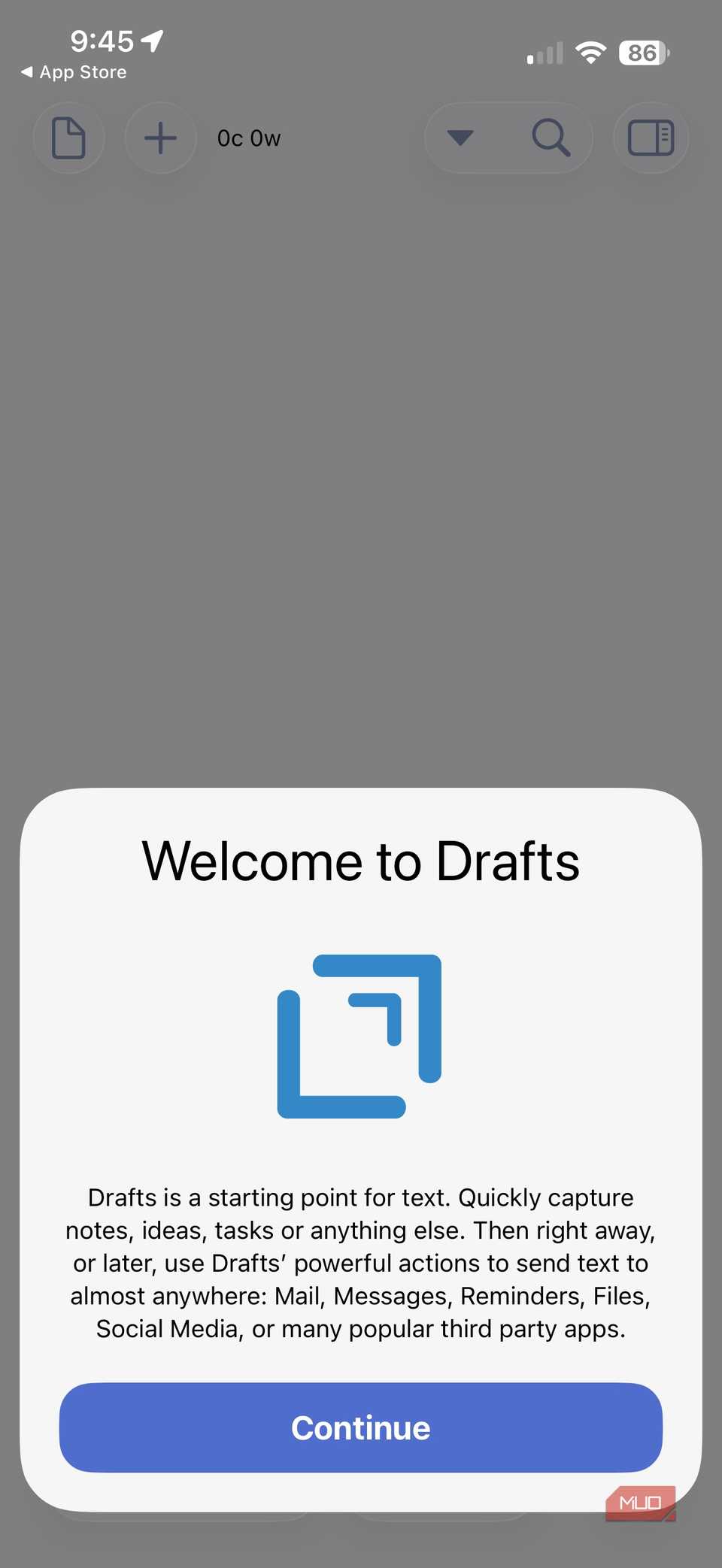 This writing app is stupidly fast and now all my ideas start in it