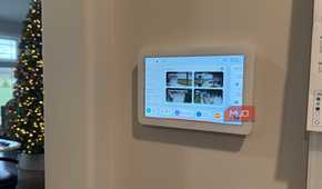 echo hub showing ring security cameras