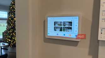 echo hub showing ring security cameras