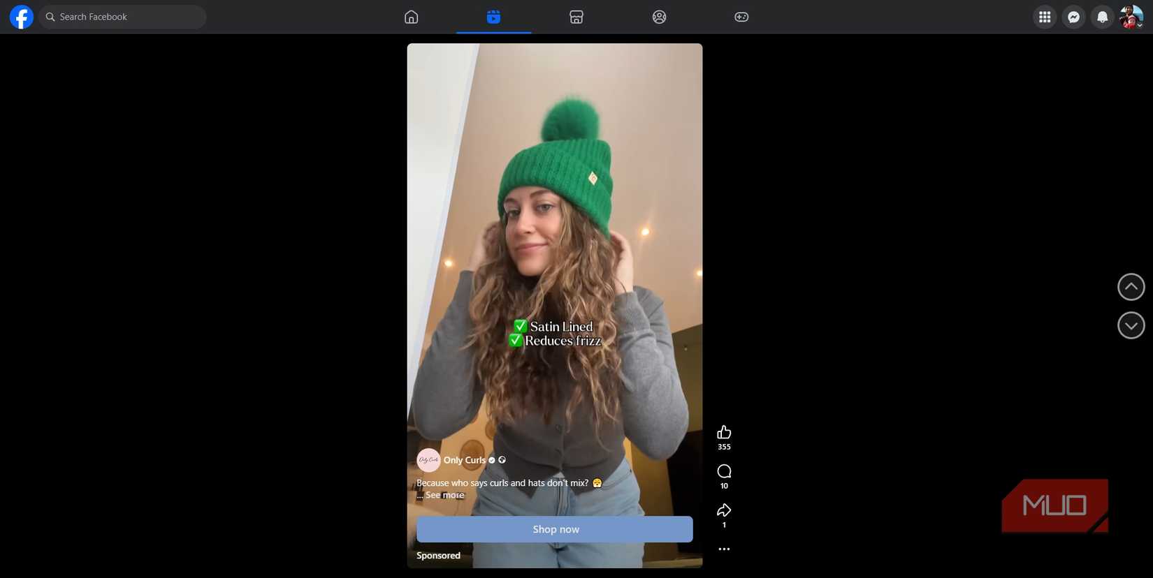 facebook reels home.