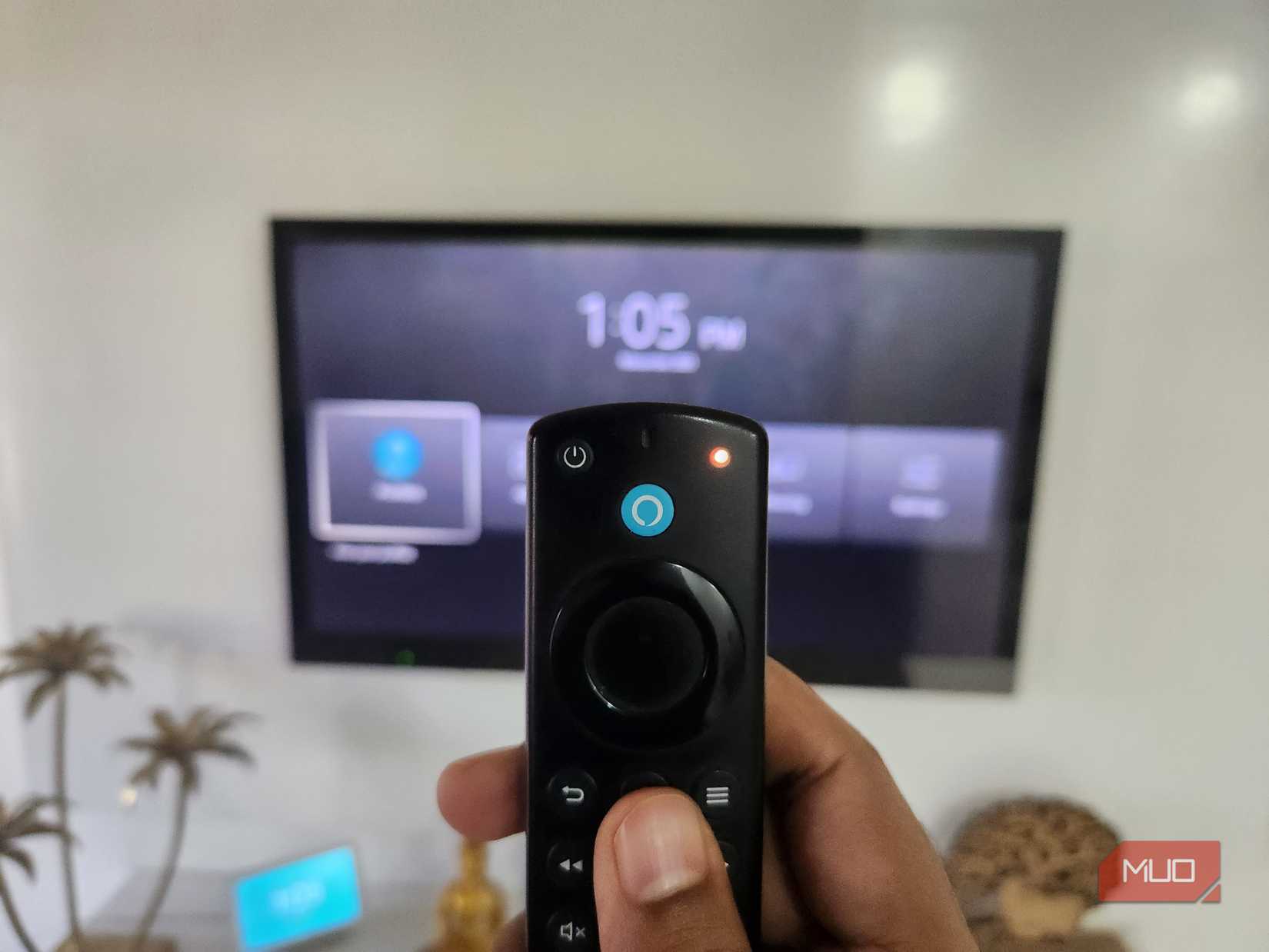 Fire TV remote in hand