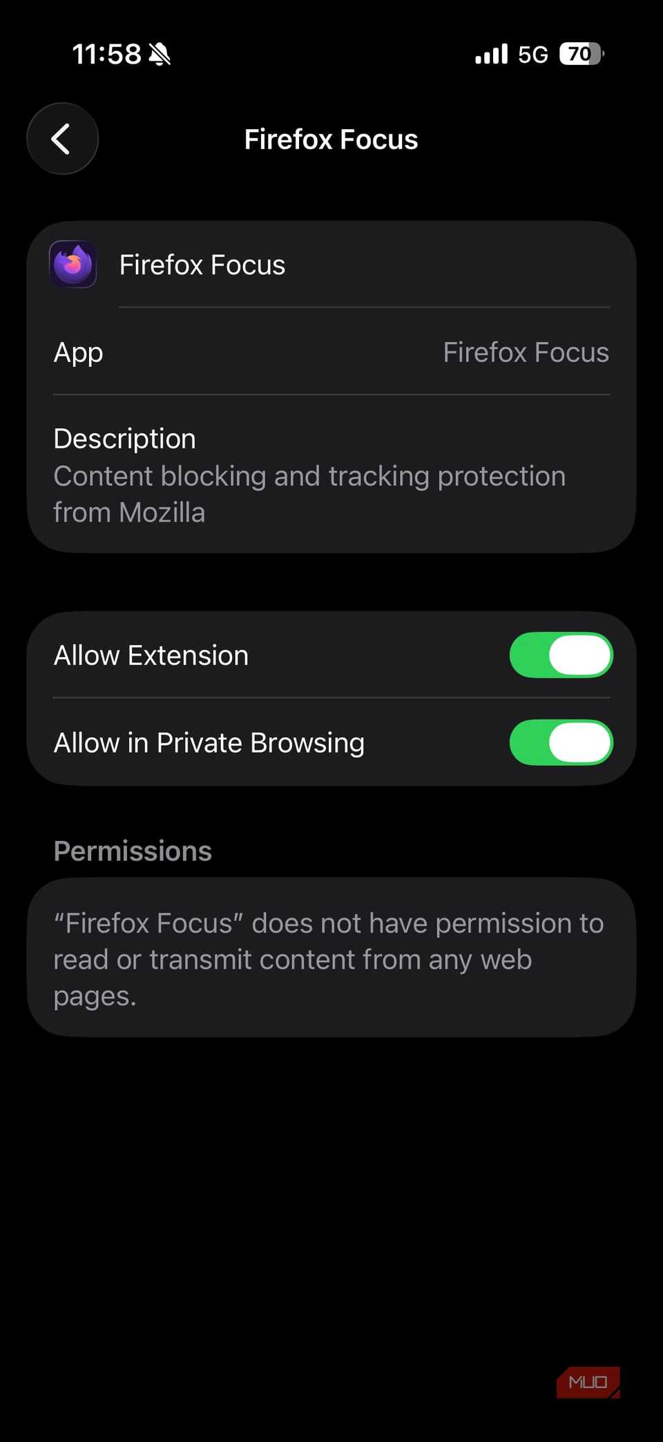 I combined Safari with Firefox Focus, and it’s the perfect browser
