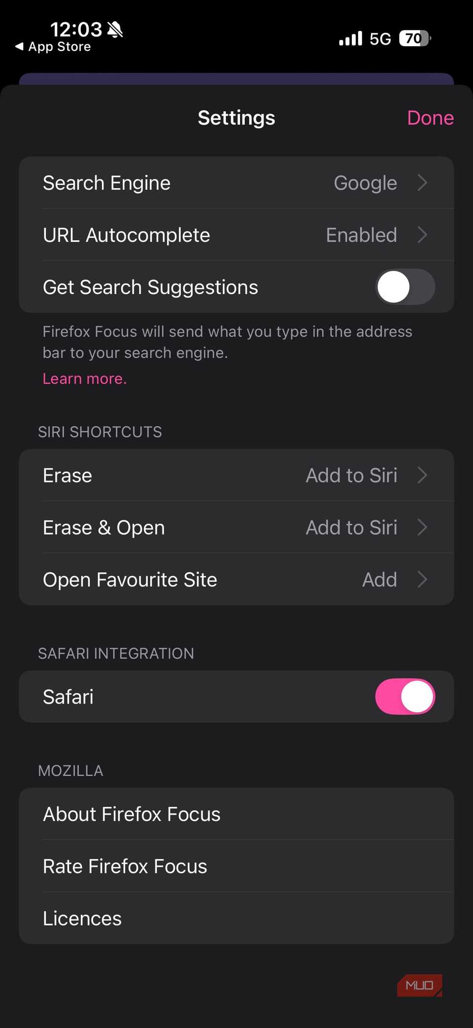 I combined Safari with Firefox Focus, and it’s the perfect browser