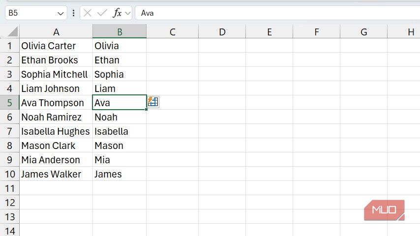 You're wasting time in Excel if you aren’t using Flash Fill