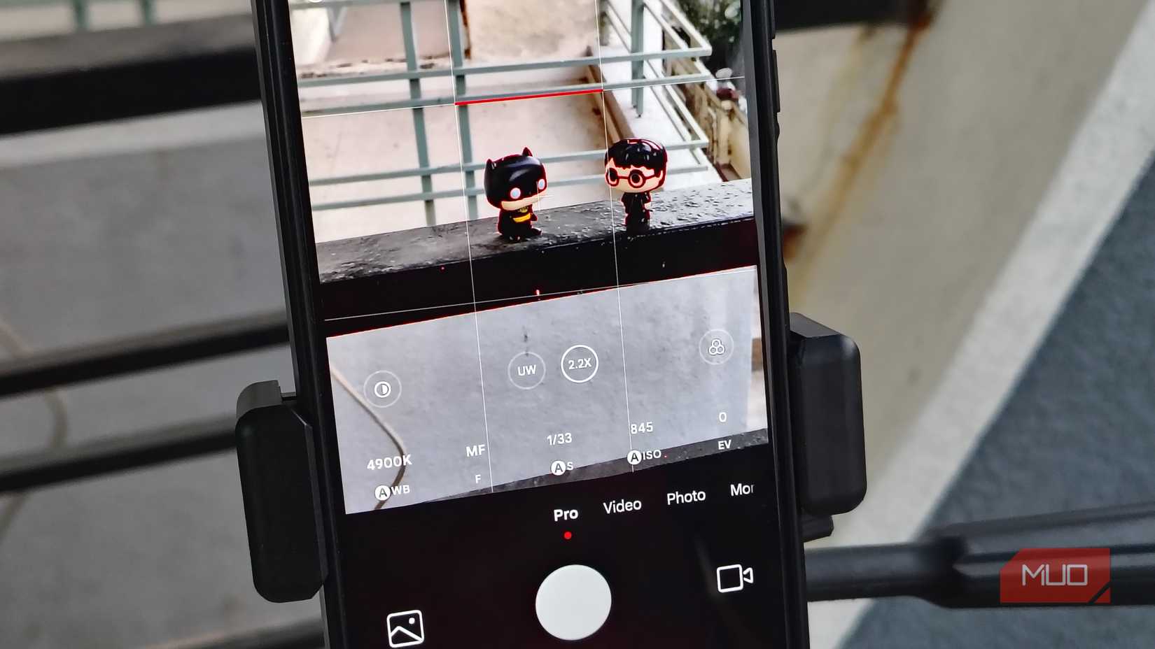 Enfoque máximo en la cámara del teléfono inteligente.