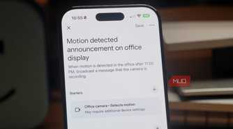 An automation broadcasting an announcement created with Gemini.