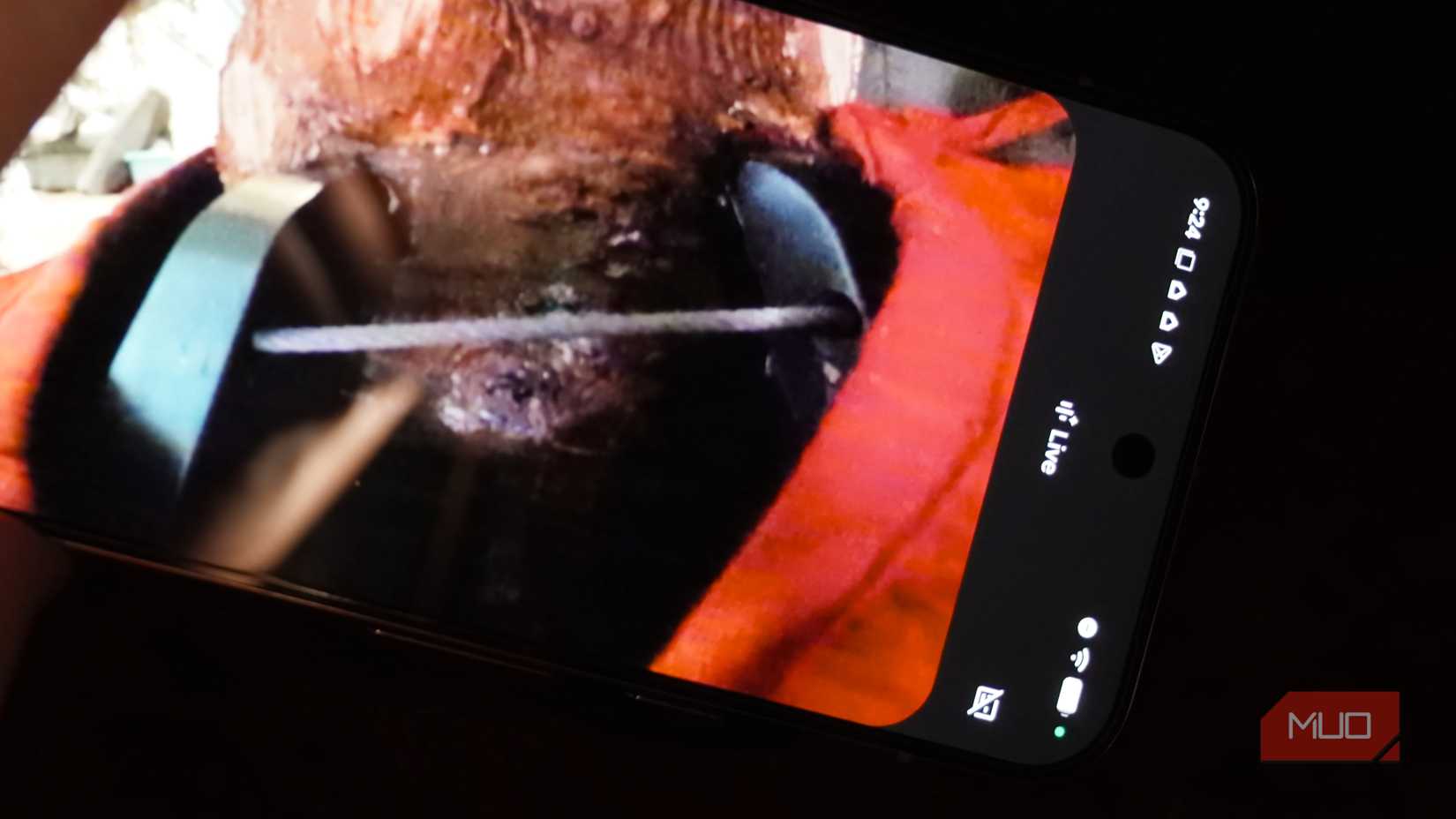 Gemini Live helping set up a Christmas tree stand.