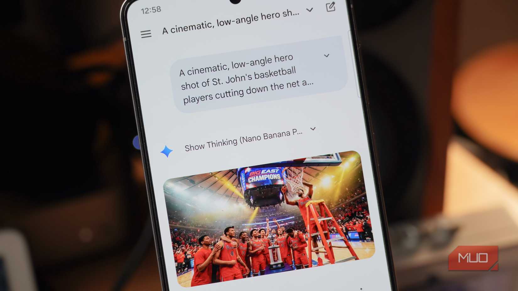 Using meta prompting to generate an image with AI.