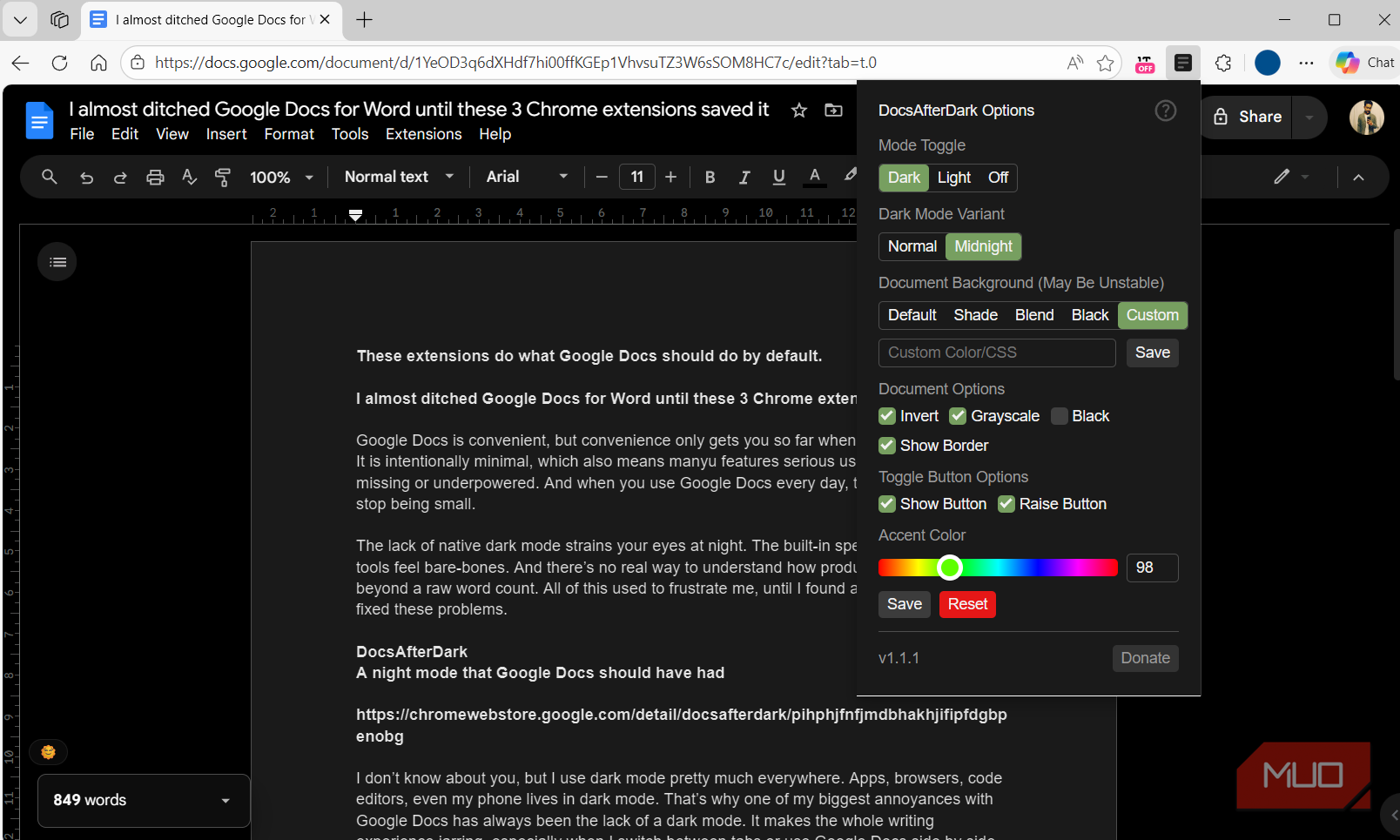 I almost ditched Google Docs for Word until these 3 extensions saved it