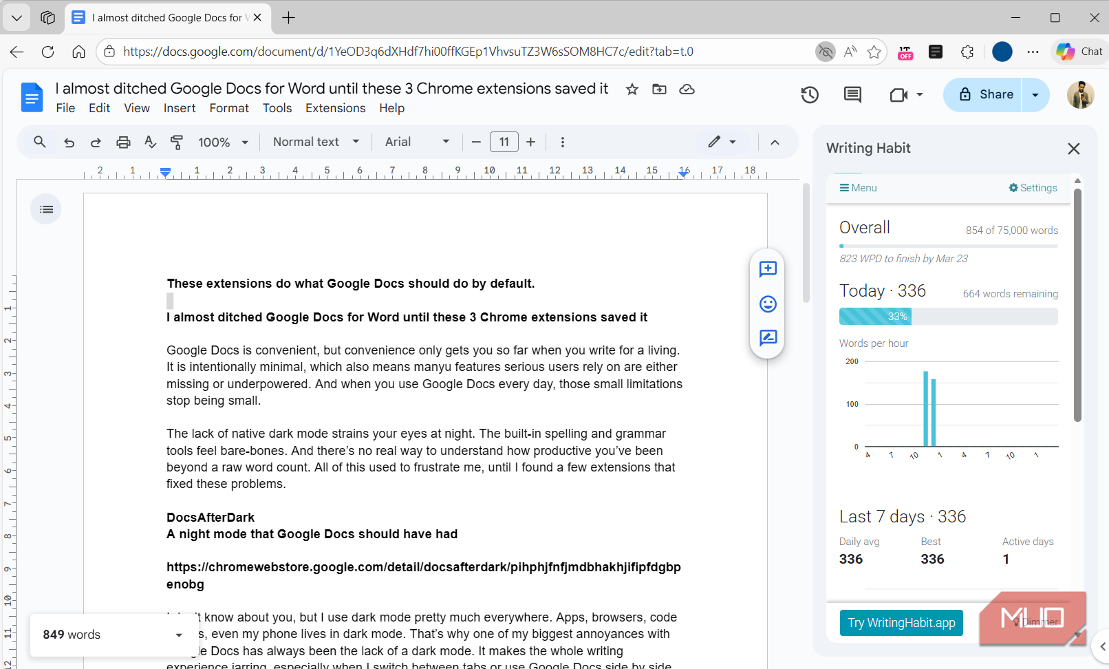 I almost ditched Google Docs for Word until these 3 extensions saved it