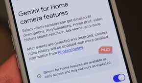 The Gemini for Home camera features on the Home app.