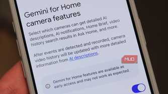 The Gemini for Home camera features on the Home app.