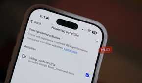Preferred activities in the Google Home app.