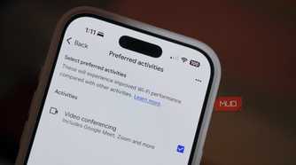Preferred activities in the Google Home app.