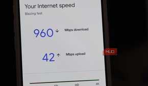 Internet speeds from the Nest Wi-Fi Pro.