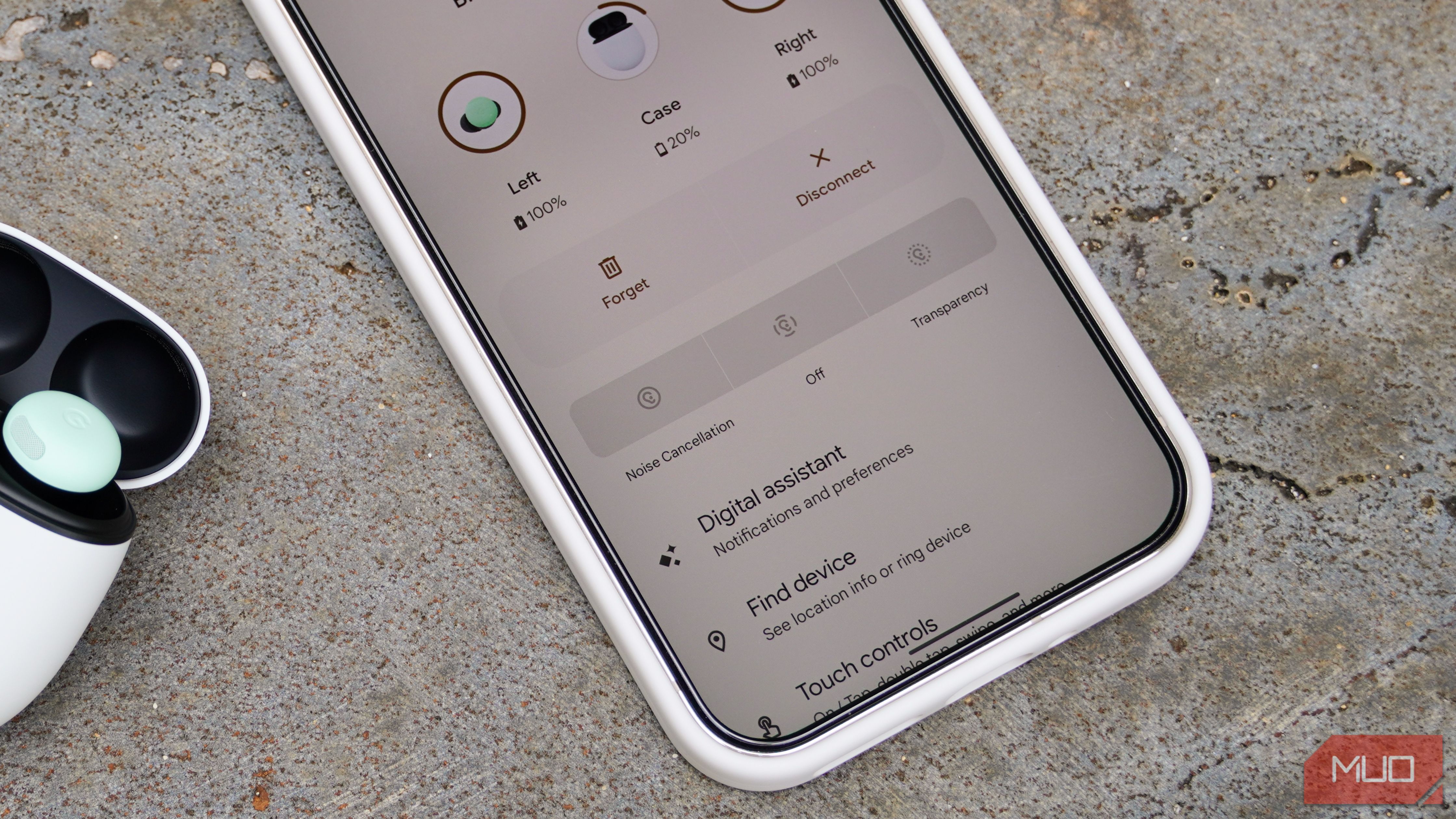 The Find device button in the Pixel Buds Pro 2 settings app.