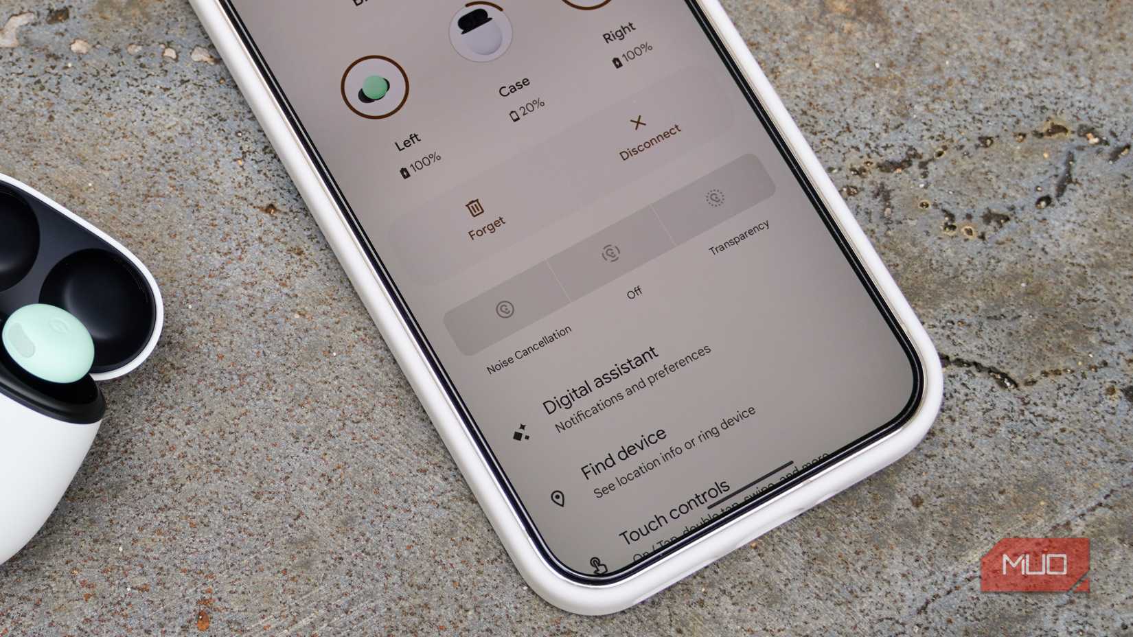 The Find device button in the Pixel Buds Pro 2 settings app.
